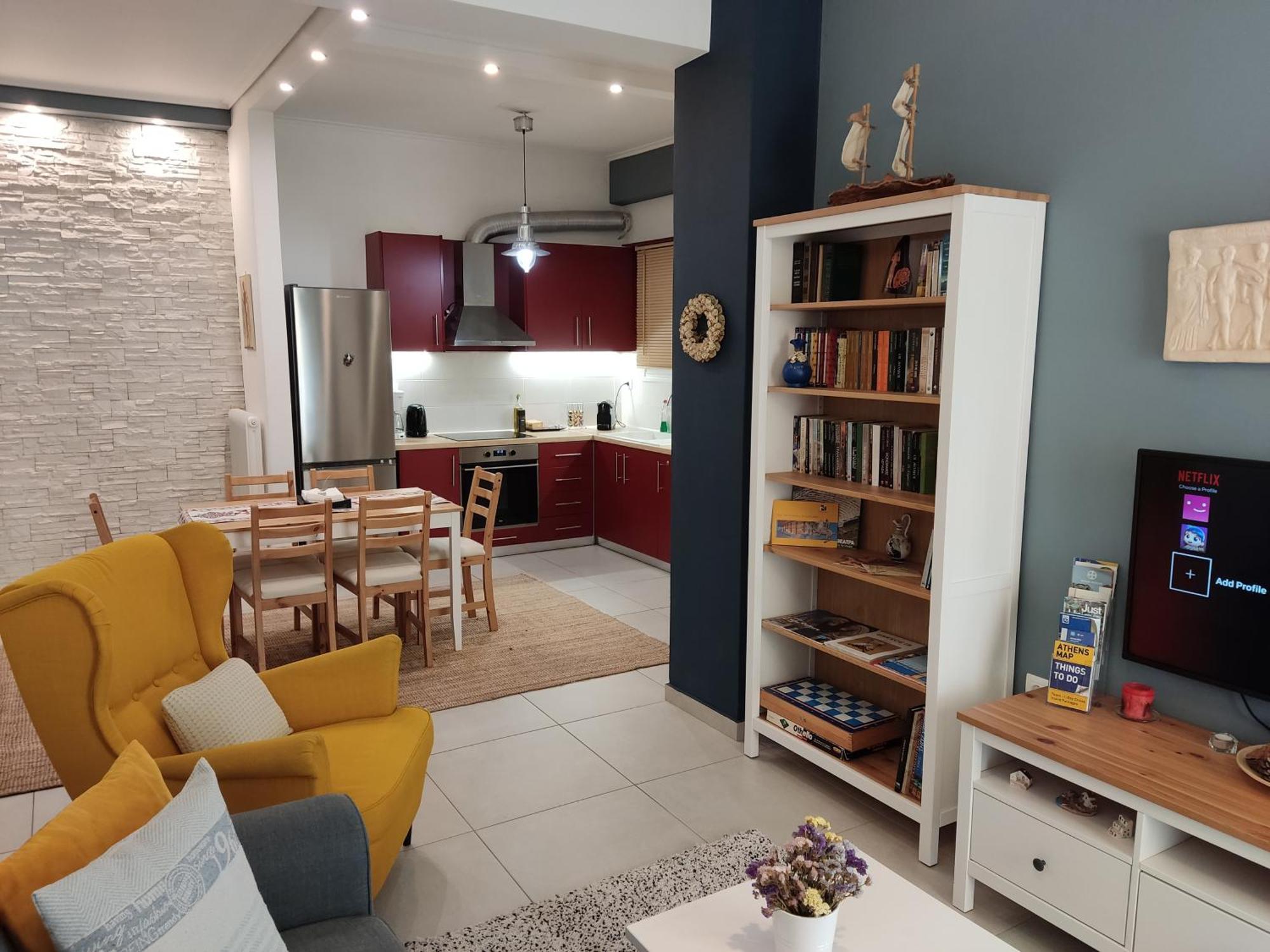 Central & Comfortable, 70M² Apt In Neos Kosmos Athena Bagian luar foto