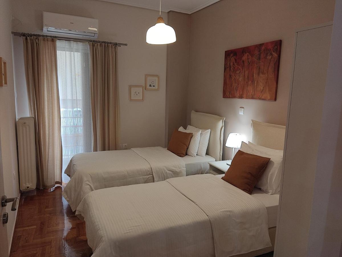 Central & Comfortable, 70M² Apt In Neos Kosmos Athena Bagian luar foto